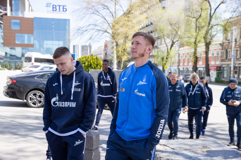 Прогулка «Зенита» перед матчем с «Ростовом»
