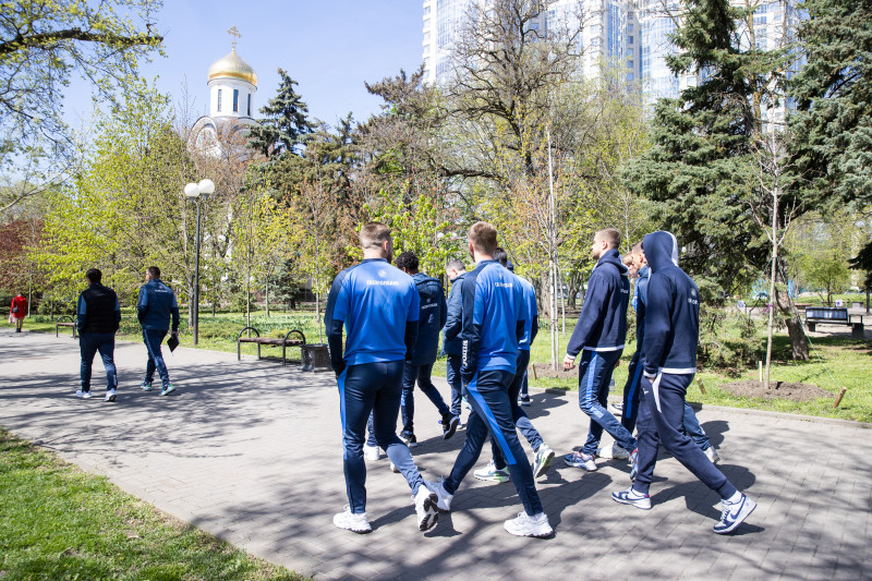 Прогулка «Зенита» перед матчем с «Ростовом»