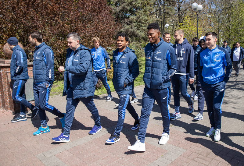 Прогулка «Зенита» перед матчем с «Ростовом»