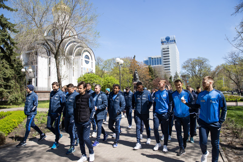 Прогулка «Зенита» перед матчем с «Ростовом»
