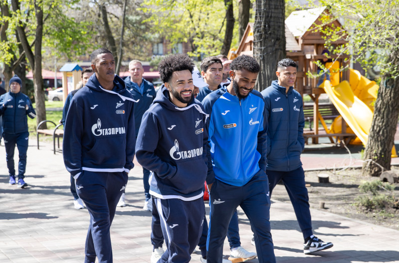 Прогулка «Зенита» перед матчем с «Ростовом»