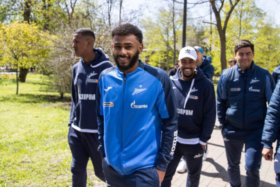 Прогулка «Зенита» перед матчем с «Ростовом»