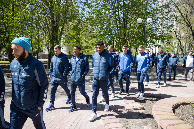 Прогулка «Зенита» перед матчем с «Ростовом»
