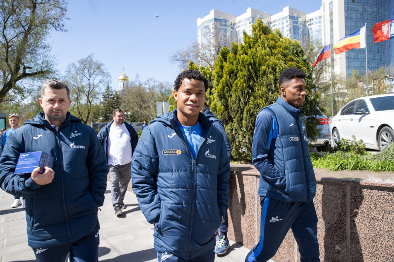 Прогулка «Зенита» перед матчем с «Ростовом»