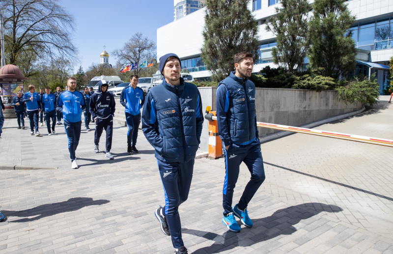 Прогулка «Зенита» перед матчем с «Ростовом»