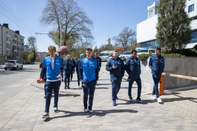 Прогулка «Зенита» перед матчем с «Ростовом»