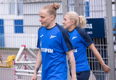 Тренировка женской команды «Зенит» перед матчем с «Ростовом»