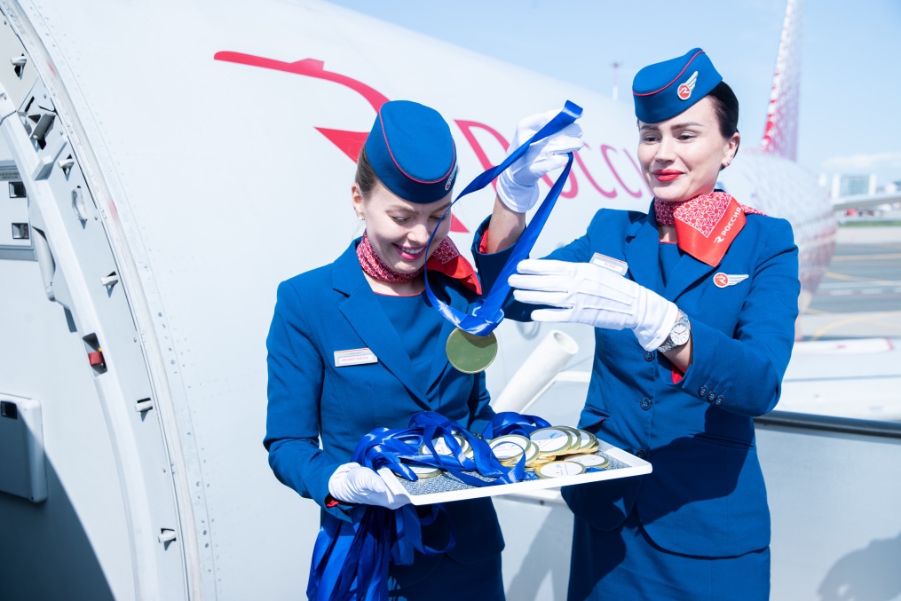 Награждение команды «Зенит» медалями от АК «Россия»