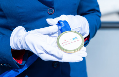 Награждение команды «Зенит» медалями от АК «Россия»