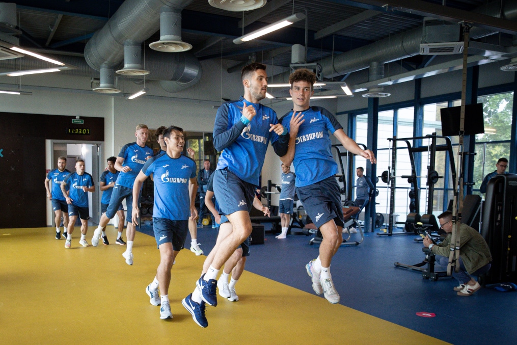 Тренировка «Зенита» перед матчем с «Факелом»