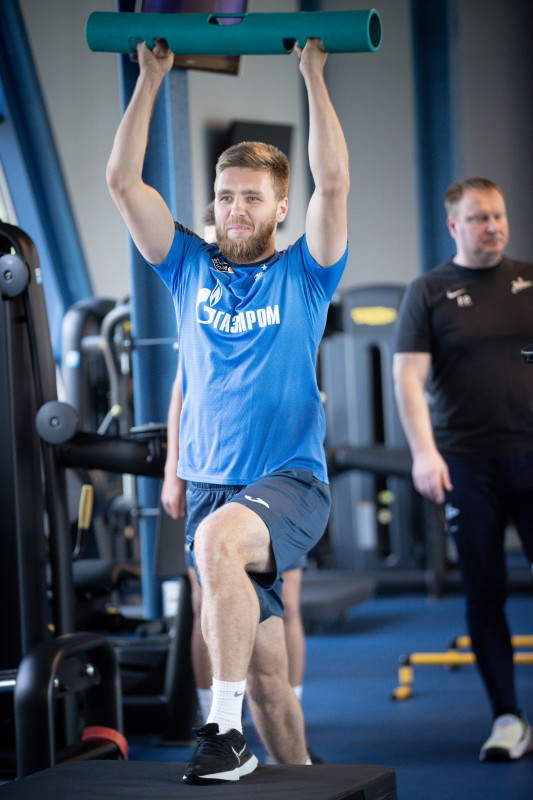 Тренировка «Зенита» перед матчем с «Факелом»