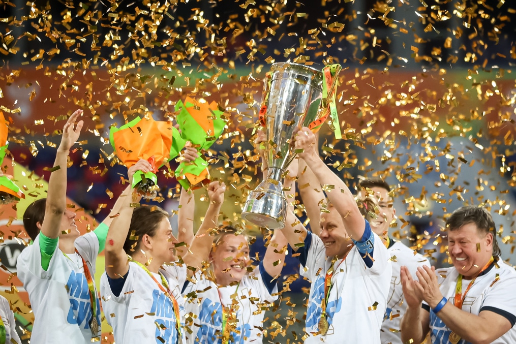 Церемония награждения победителей Winline Суперкубка России