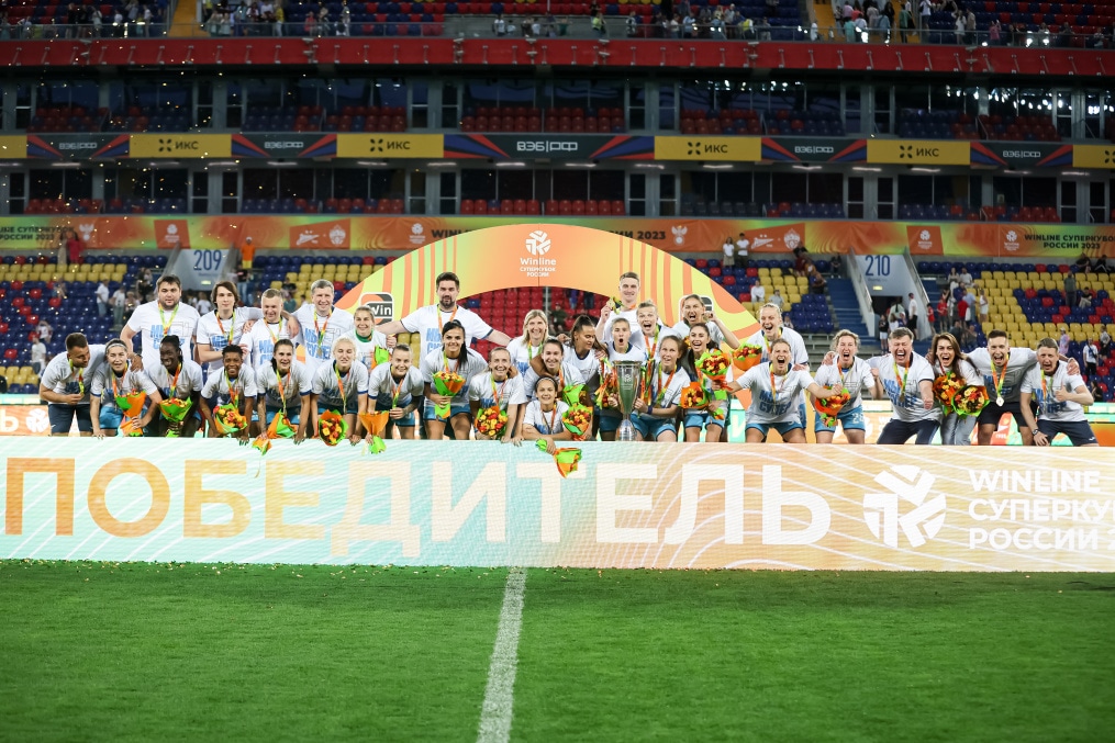 Церемония награждения победителей Winline Суперкубка России