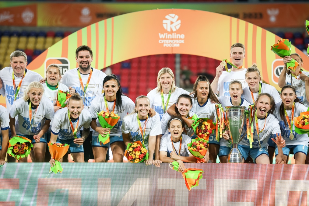 Церемония награждения победителей Winline Суперкубка России