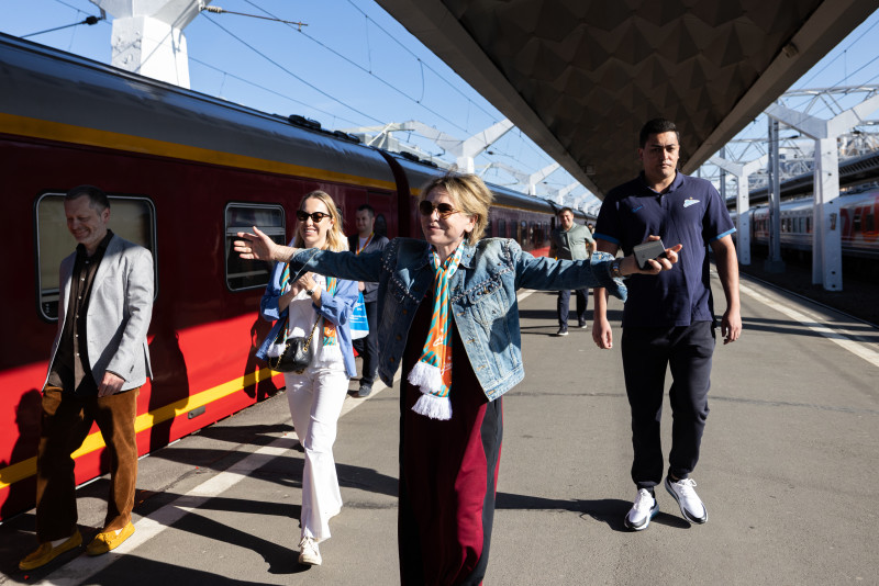 Встреча на Московском вокзале женской команды «Зенит»-победителей в Суперкубке России 2023