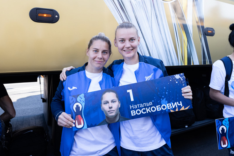 Встреча на Московском вокзале женской команды «Зенит»-победителей в Суперкубке России 2023