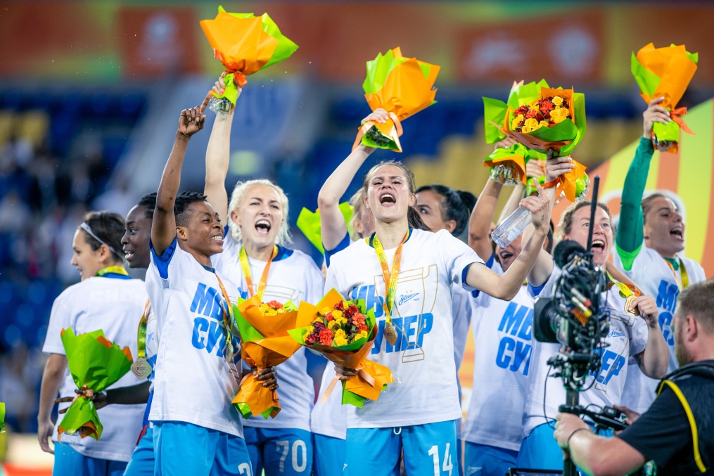 Церемония награждения победителей Winline Суперкубка России