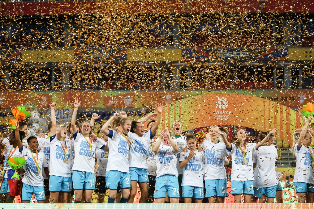 Церемония награждения победителей Winline Суперкубка России