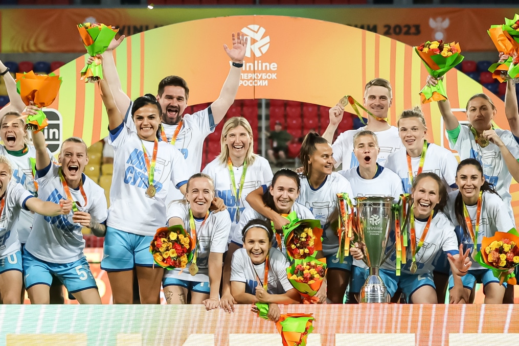 Церемония награждения победителей Winline Суперкубка России