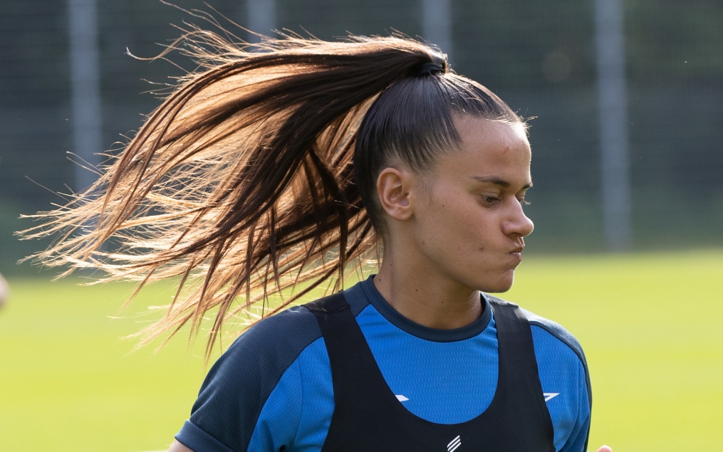 Тренировка женской команды «Зенит» перед матчем c «Рубином»