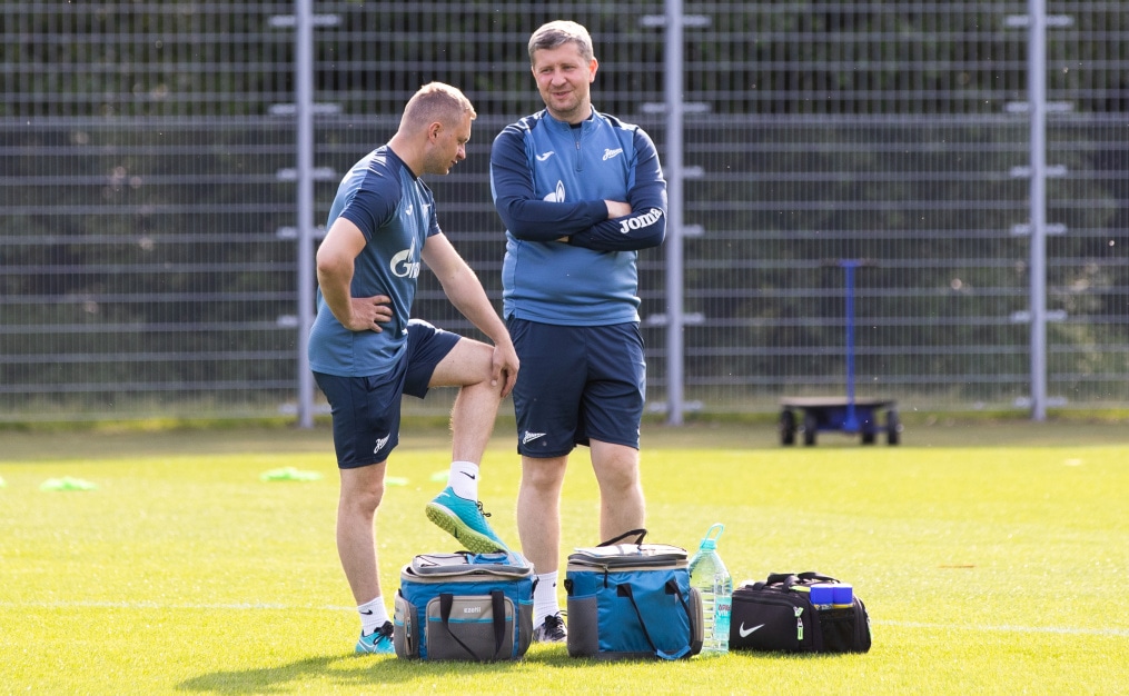 Тренировка женской команды «Зенит» перед матчем c «Рубином»