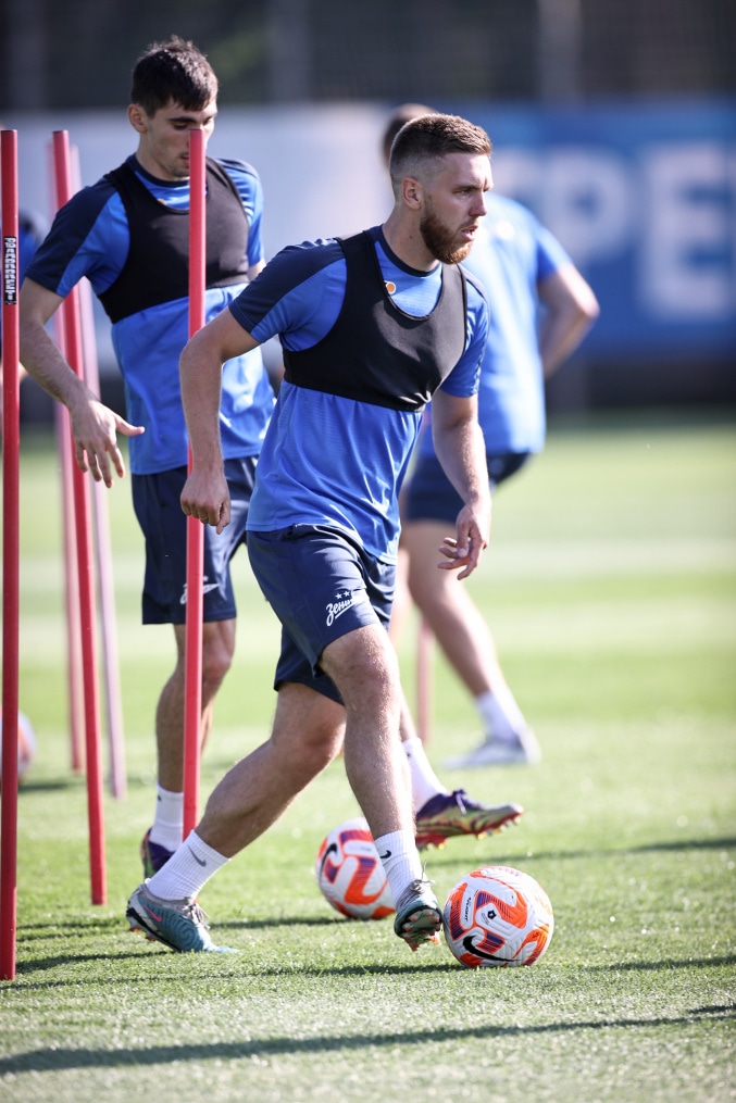 «Газпром» — тренировочные сборы в Петербурге: 23 июня, вечерняя тренировка