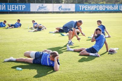 «Газпром» — тренировочные сборы в Петербурге: 23 июня, вечерняя тренировка