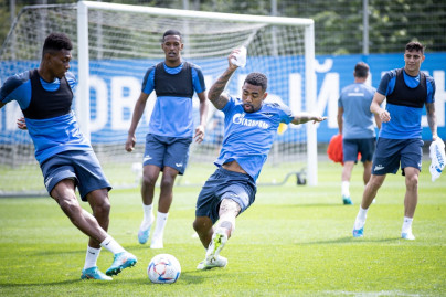 Открытая тренировка «Зенита» перед матчем с  ЦСКА