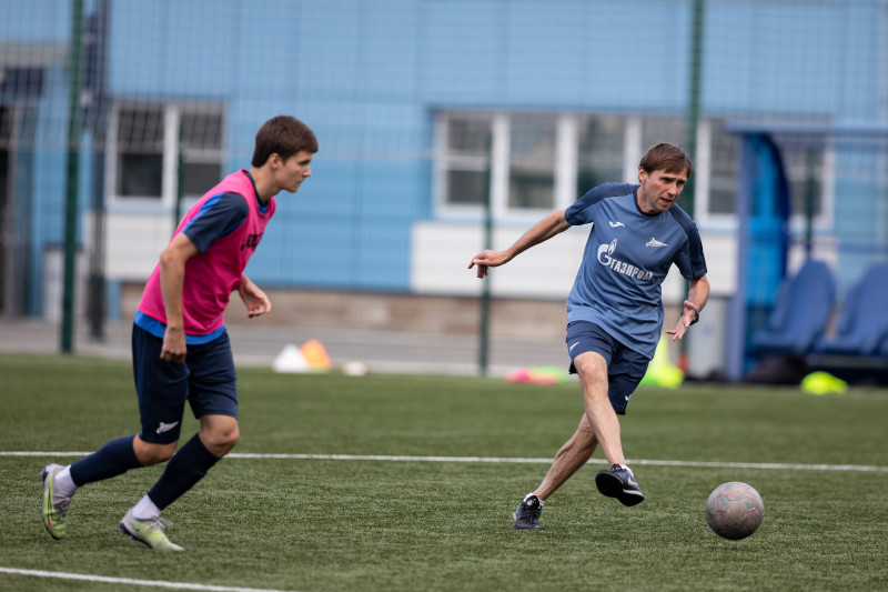 Тренировка «Зенита»-2007 в «Газпром»-Академии ФК «Зенит»