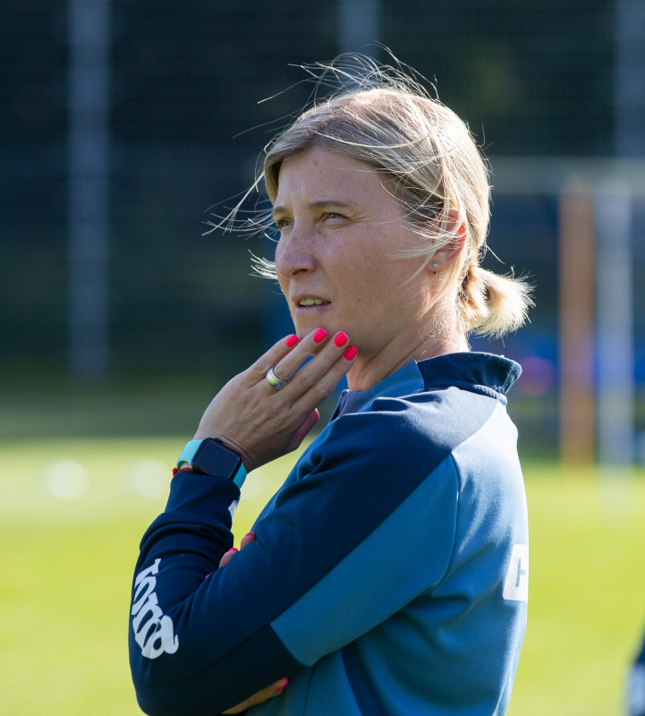 Тренировка женской команды «Зенит» перед матчем 1/8 финала Кубка России с «Рязанью»