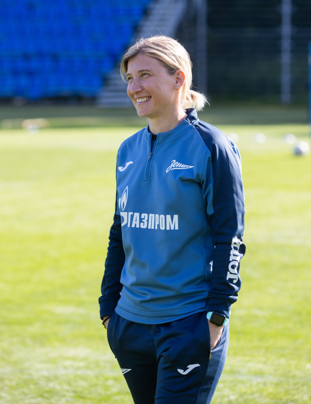 Тренировка женской команды «Зенит» перед матчем 1/8 финала Кубка России с «Рязанью»