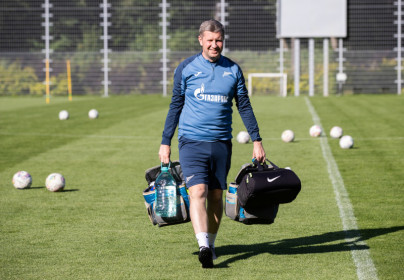 Тренировка женской команды «Зенит» перед матчем 1/8 финала Кубка России с «Рязанью»