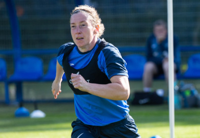 Тренировка женской команды «Зенит» перед матчем 1/8 финала Кубка России с «Рязанью»