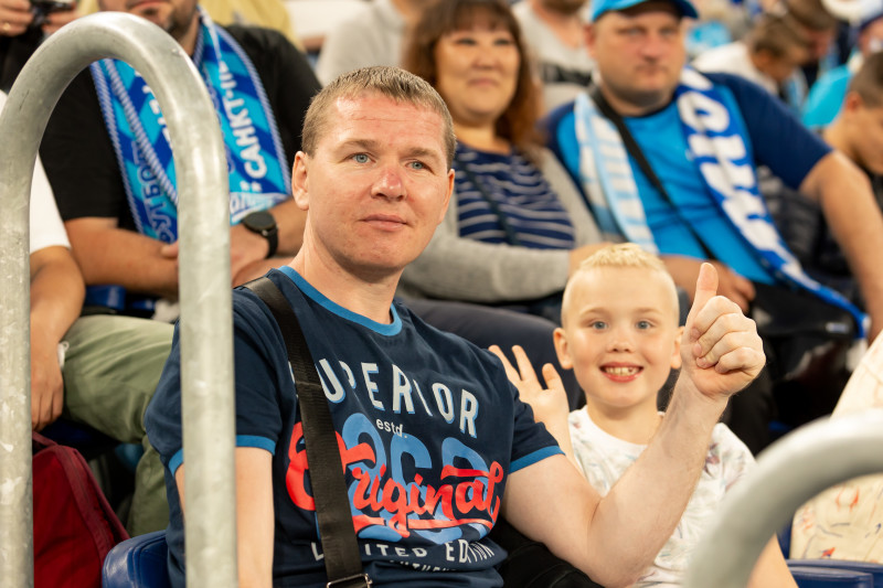 Болельщики на матче «Зенит» — «Ахмат»