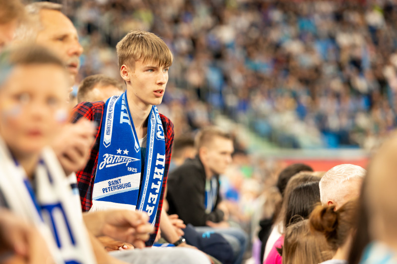 Болельщики на матче «Зенит» — «Ахмат»