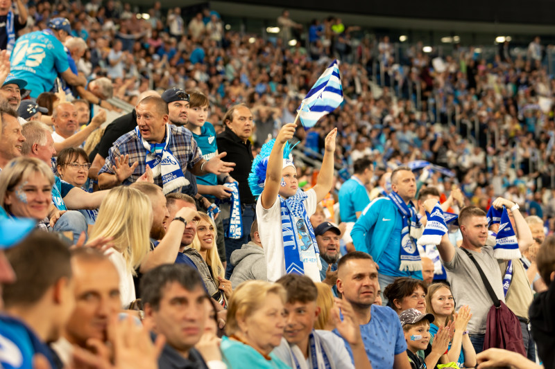 Болельщики на матче «Зенит» — «Ахмат»