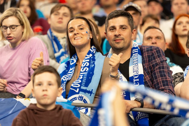 Болельщики на матче «Зенит» — «Ахмат»