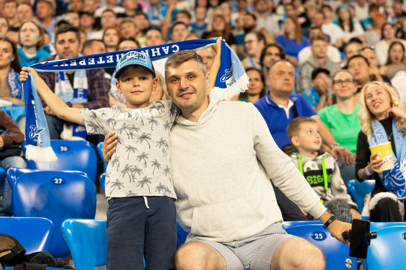 Болельщики на матче «Зенит» — «Ахмат»