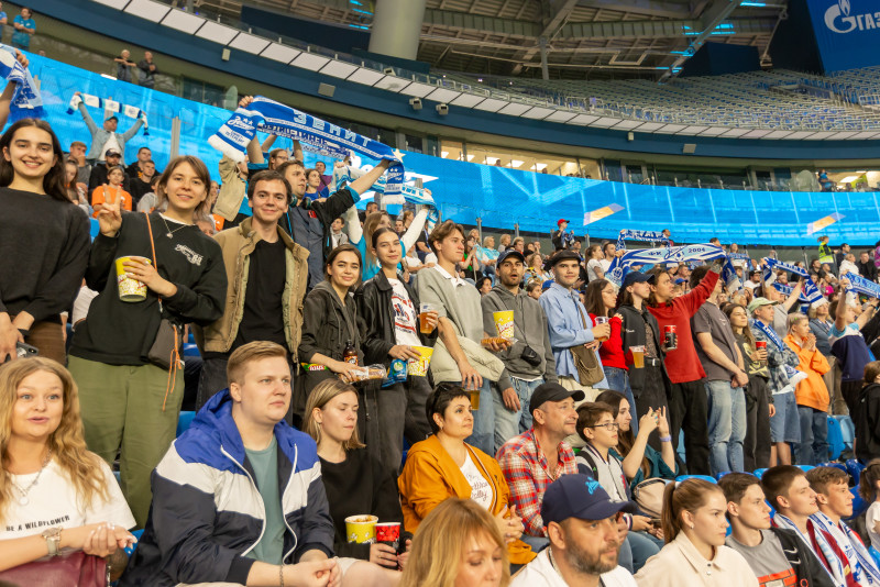 Болельщики на матче «Зенит» — «Ахмат»