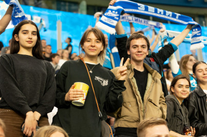 Болельщики на матче «Зенит» — «Ахмат»