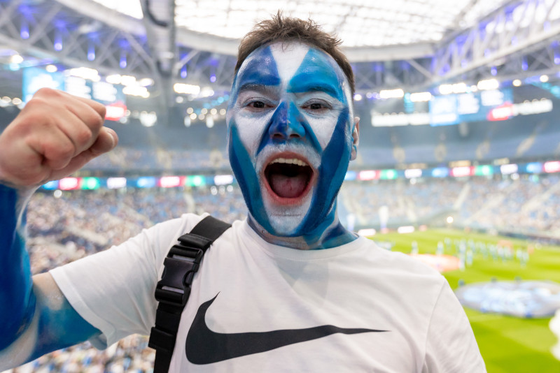 Болельщики на матче «Зенит» — «Ахмат»