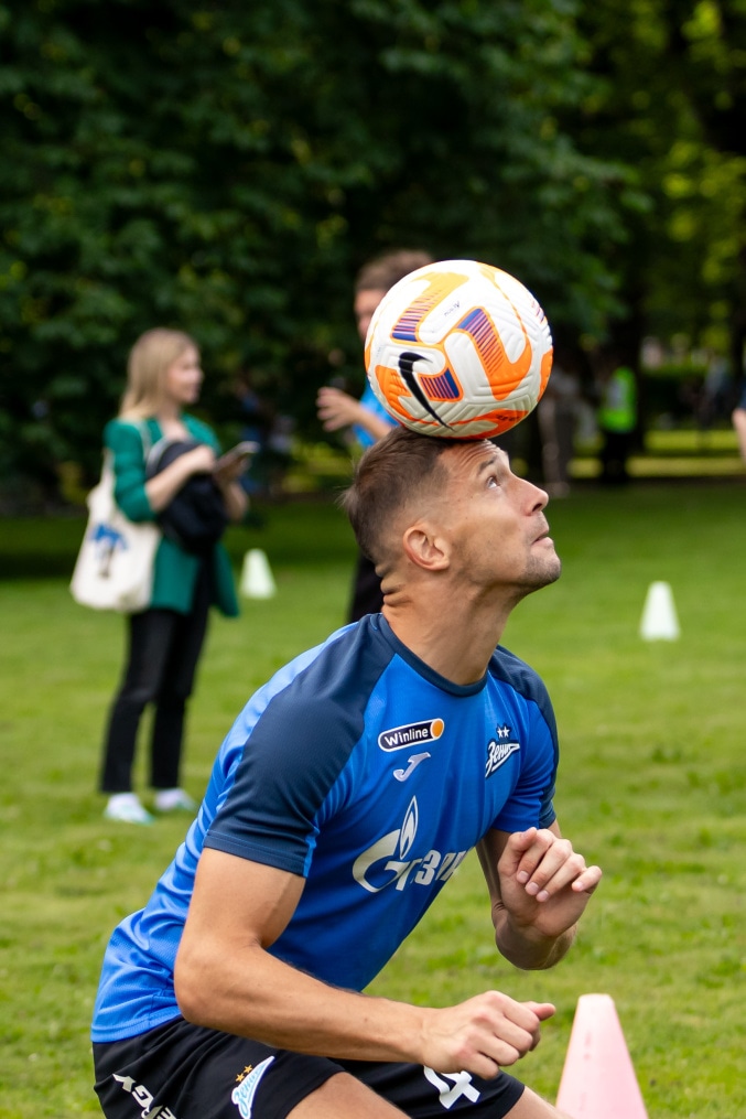 Открытая тренировка «Зенита» в Михайловском саду