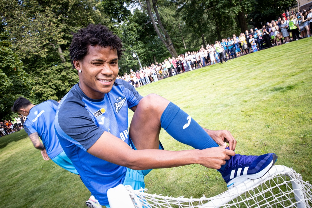 Открытая тренировка «Зенита» в Михайловском саду