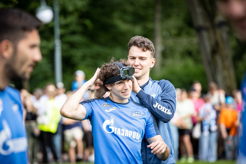 Открытая тренировка «Зенита» в Михайловском саду