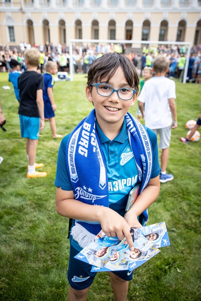 Открытая тренировка «Зенита» в Михайловском саду