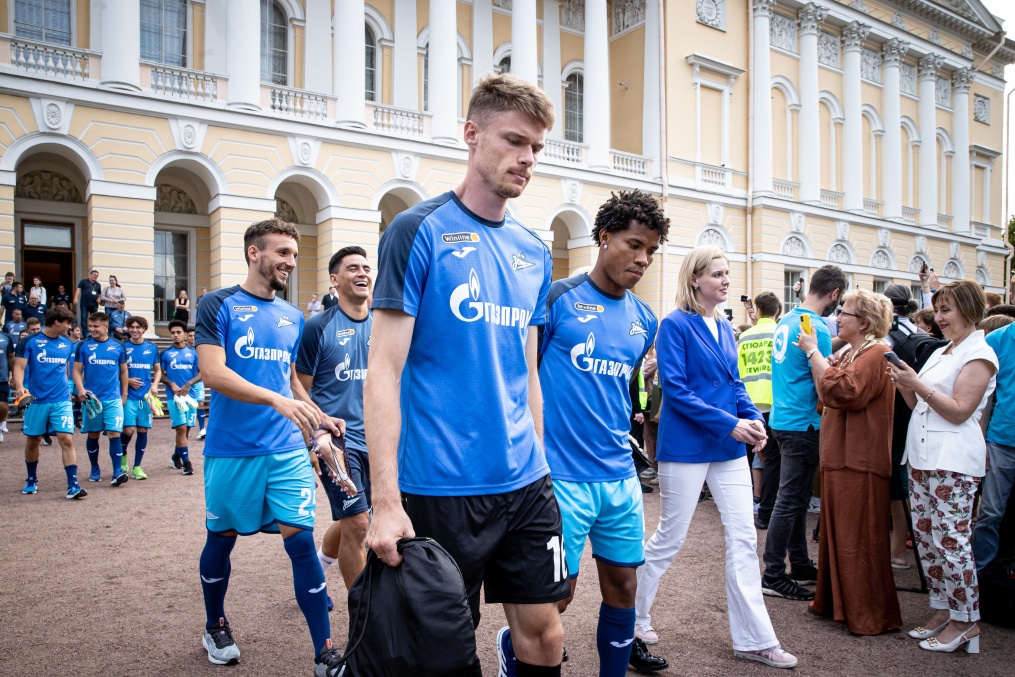 Открытая тренировка «Зенита» в Михайловском саду