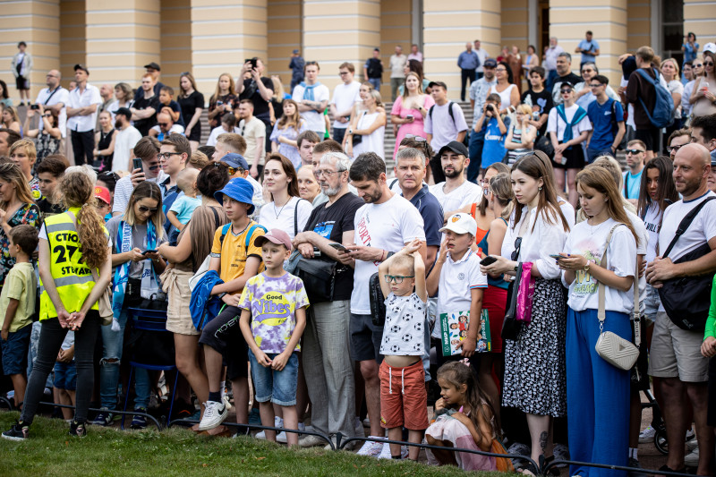 Открытая тренировка «Зенита» в Михайловском саду