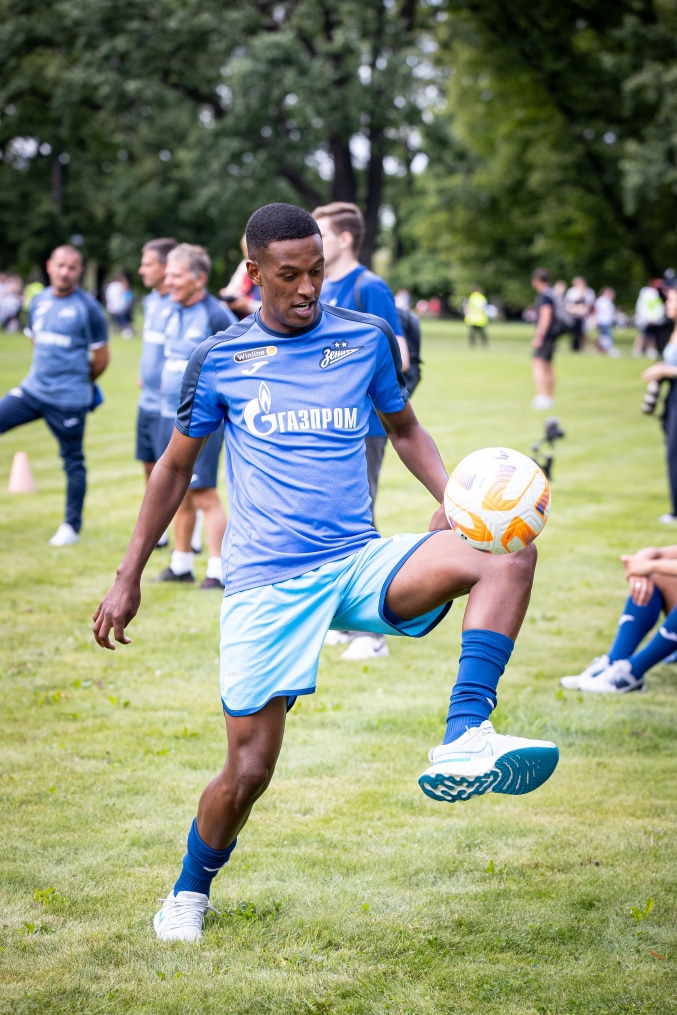 Открытая тренировка «Зенита» в Михайловском саду