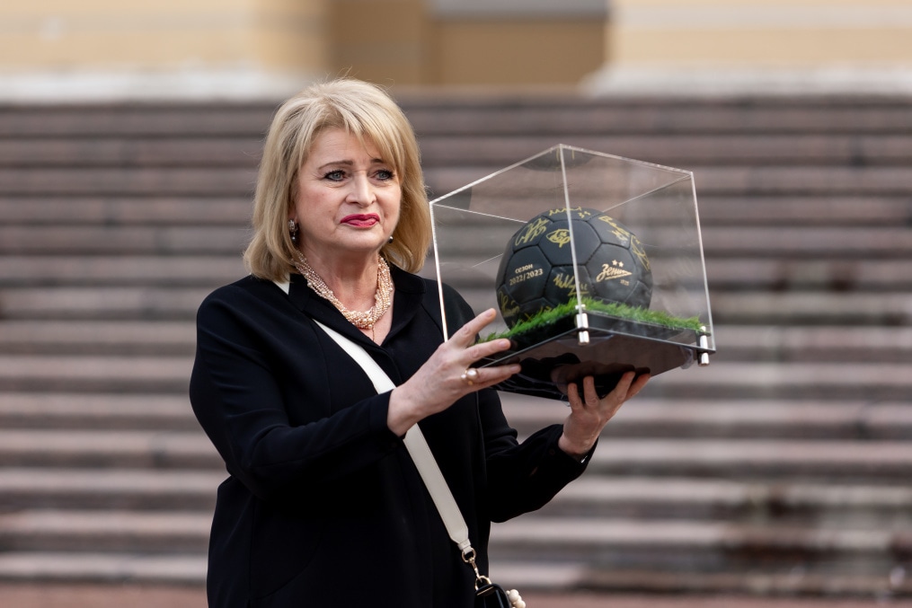 Открытая тренировка «Зенита» в Михайловском саду