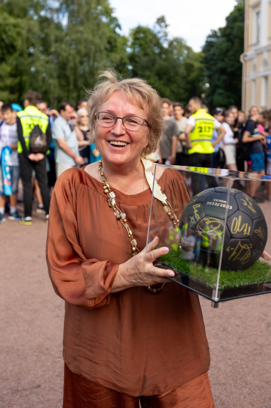 Открытая тренировка «Зенита» в Михайловском саду